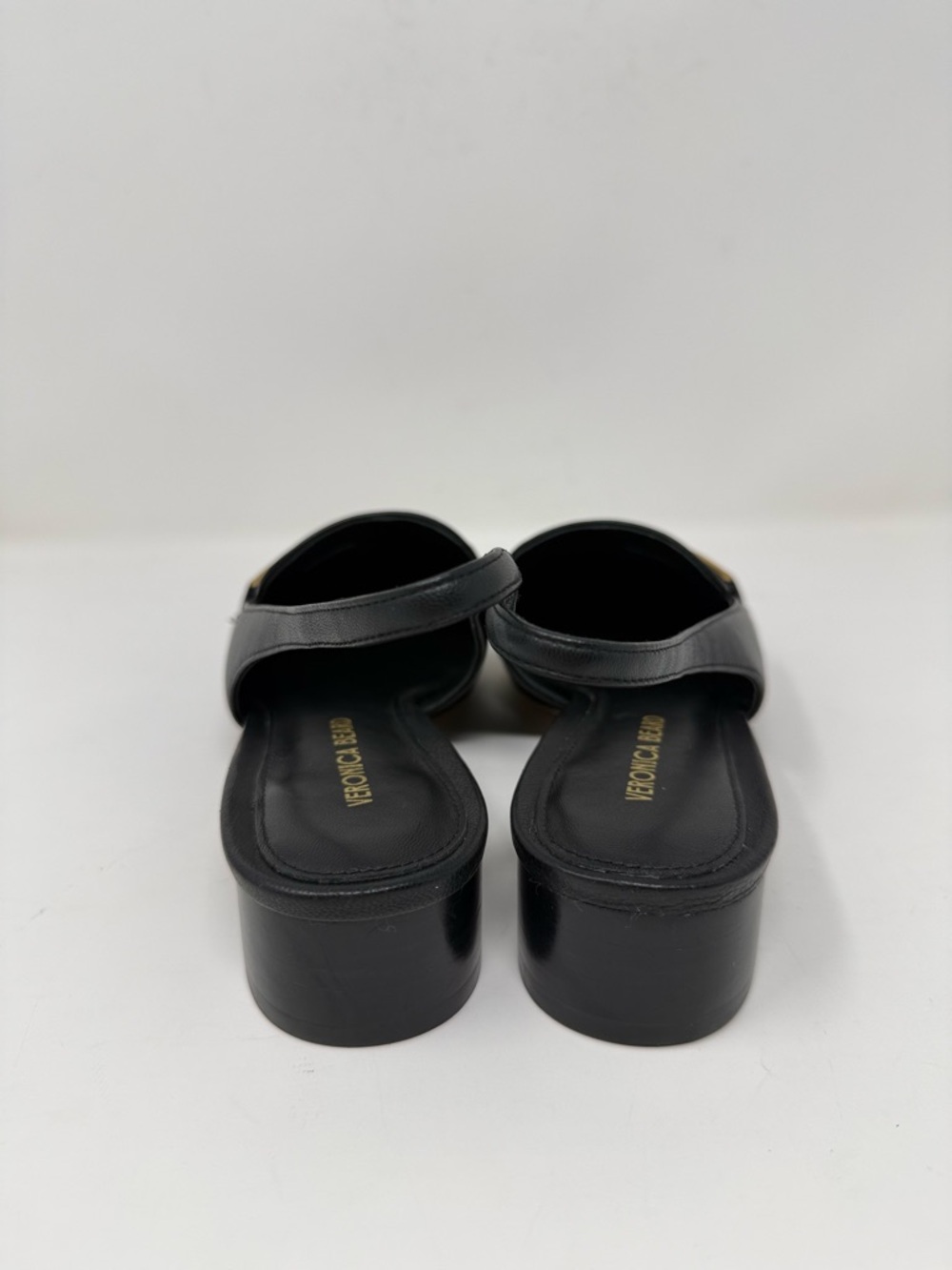 New Veronica Beard Casie Slingback Pump Black Leather Sz 6 - Picture 5 of 13